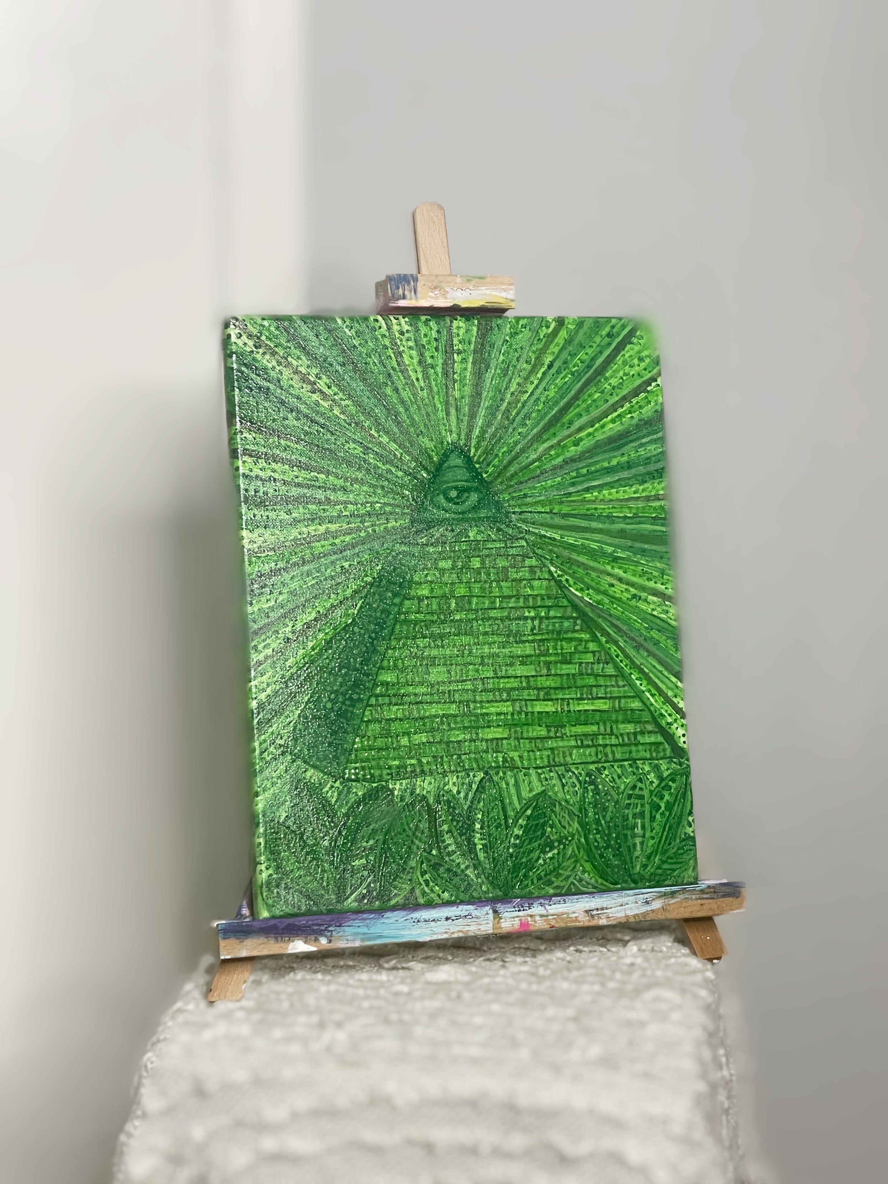 "Conspiracy" Acrylic Painting by The Vixen