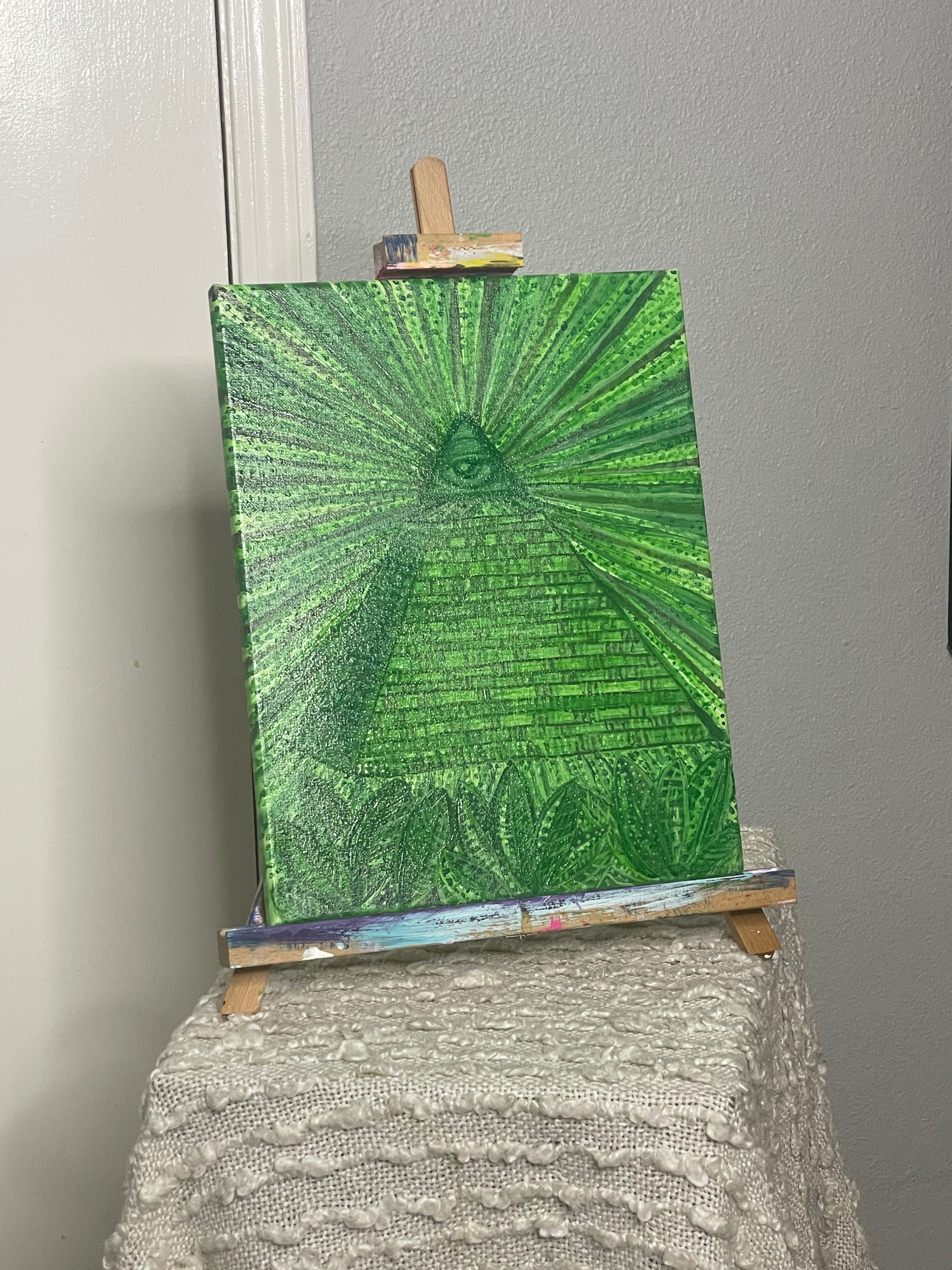 "Conspiracy" Acrylic Painting by The Vixen