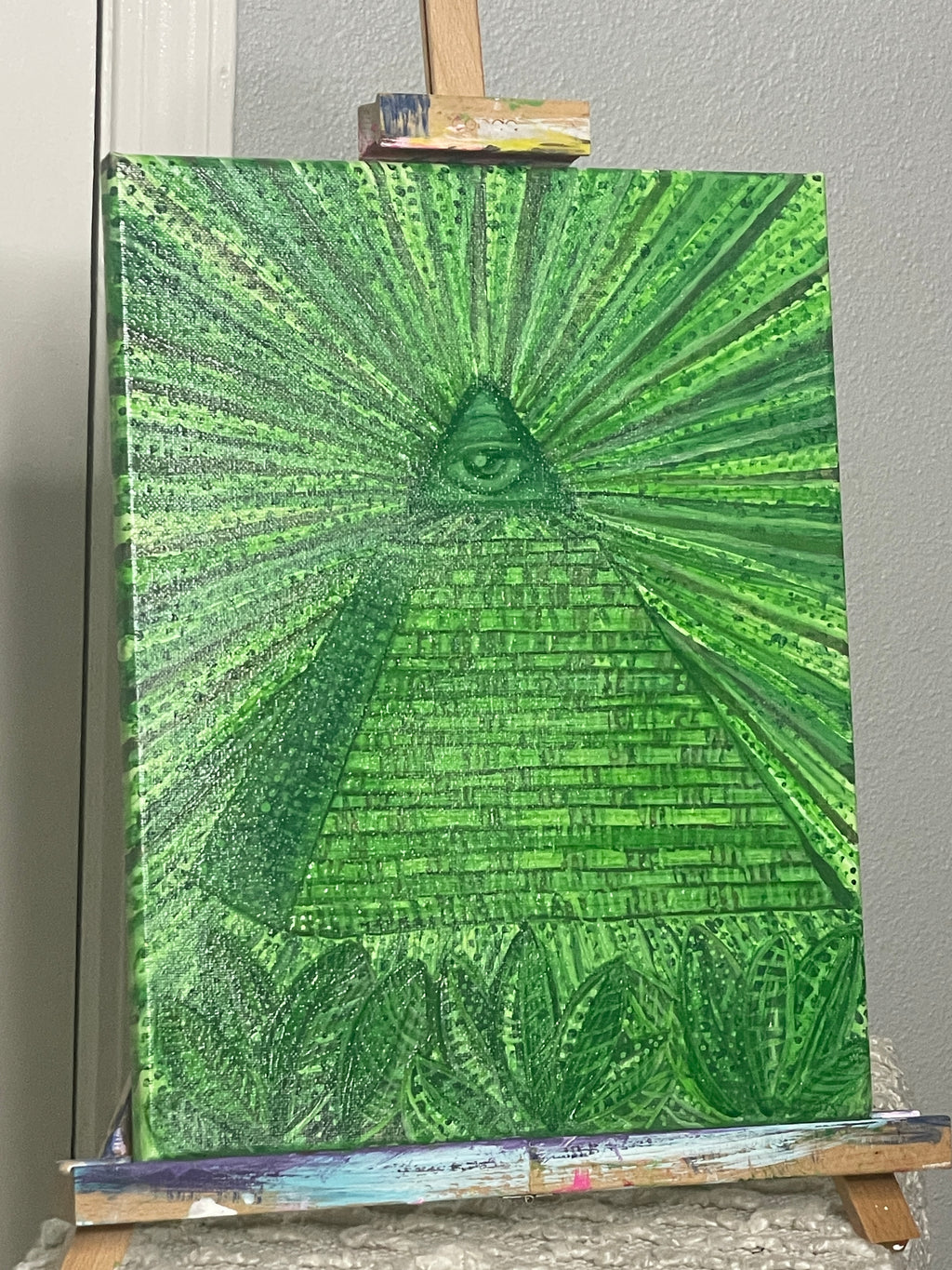 "Conspiracy" Acrylic Painting by The Vixen