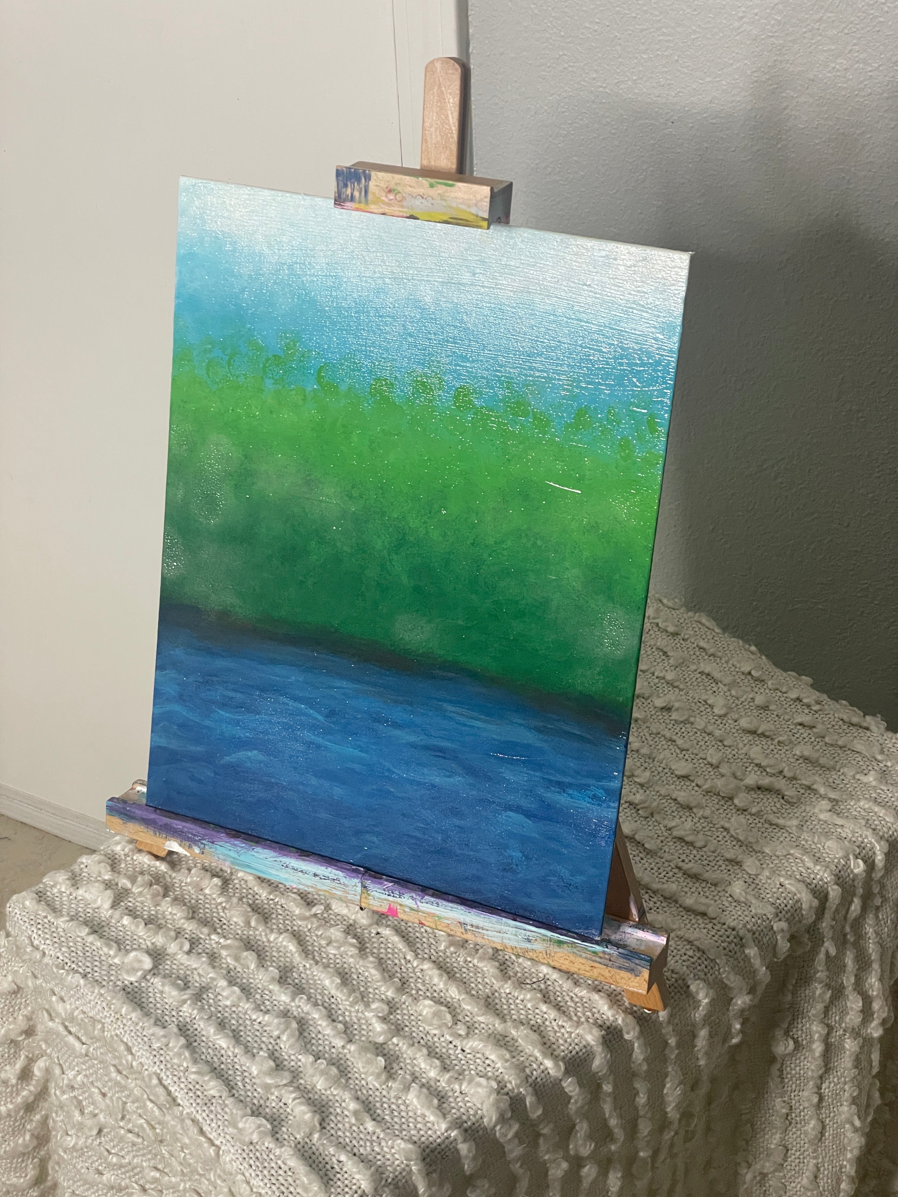 "Happy Camper" Acrylic Painting by The Vixen