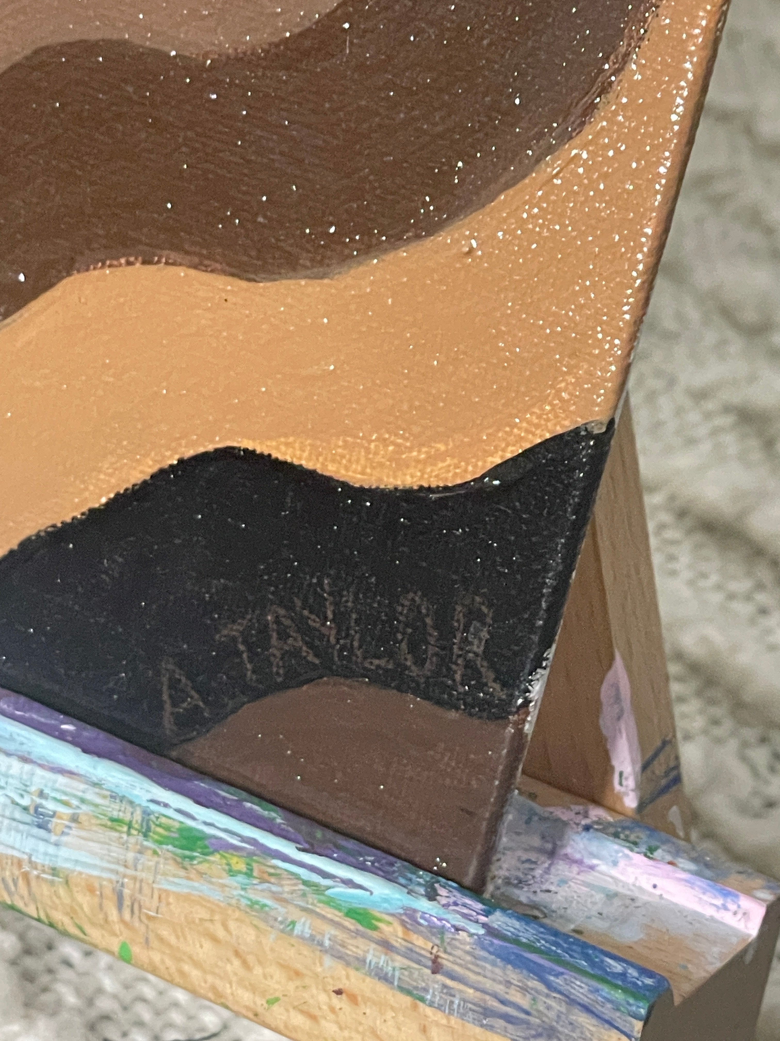 "Ingrained" Acrylic Painting by The Vixen