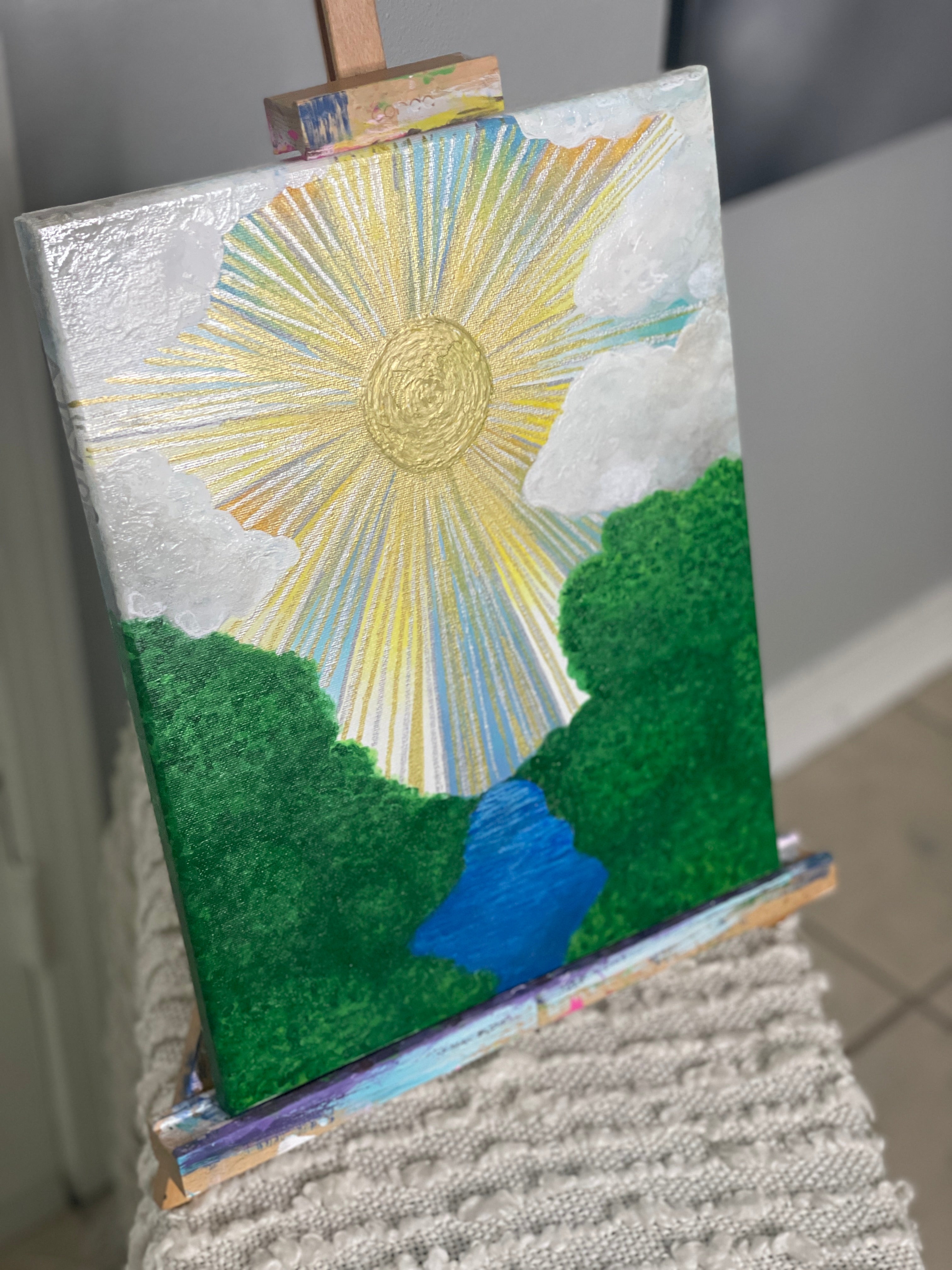 “Morning Glory” Acrylic Painting by The Vixen