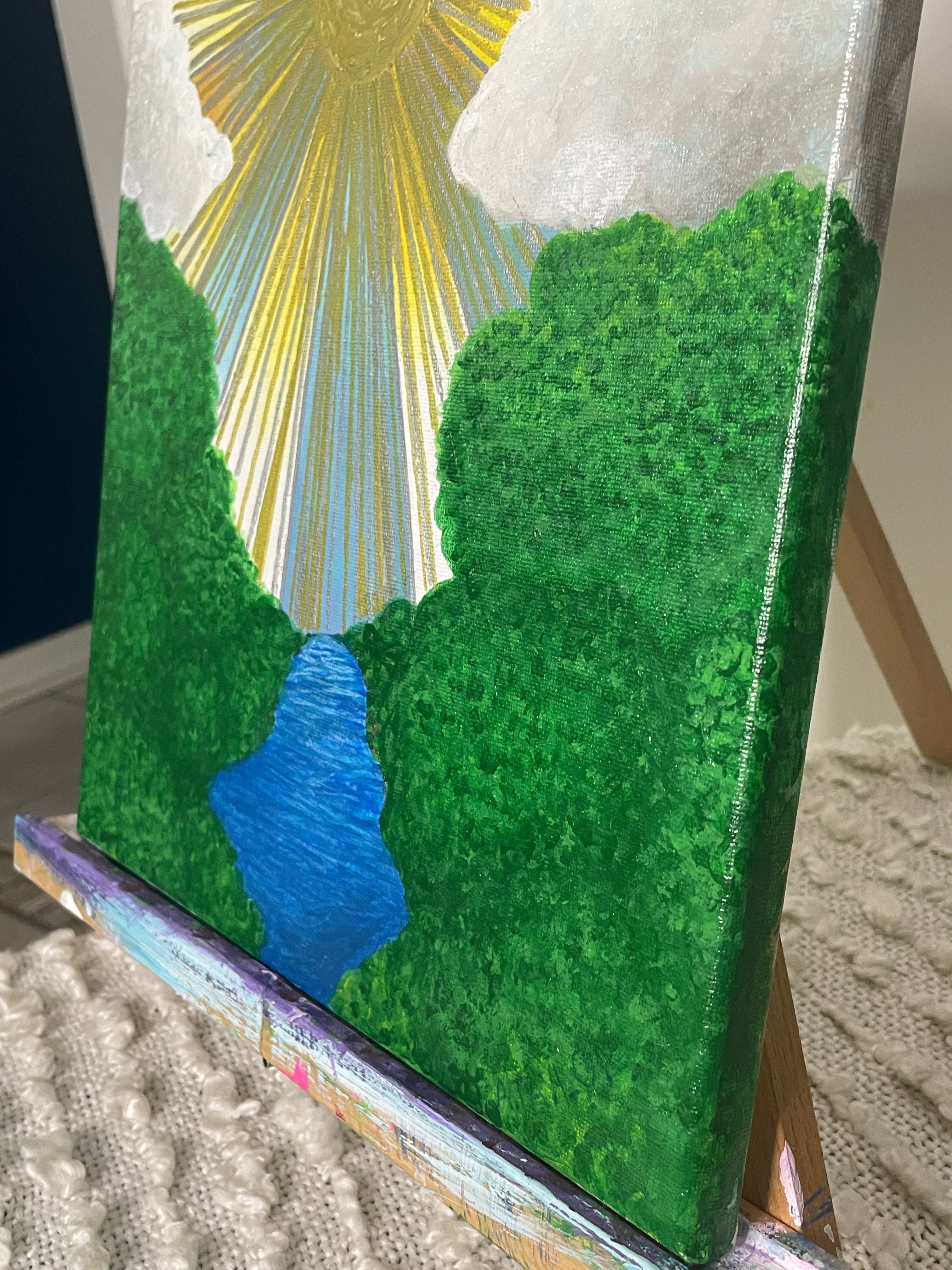 “Morning Glory” Acrylic Painting by The Vixen