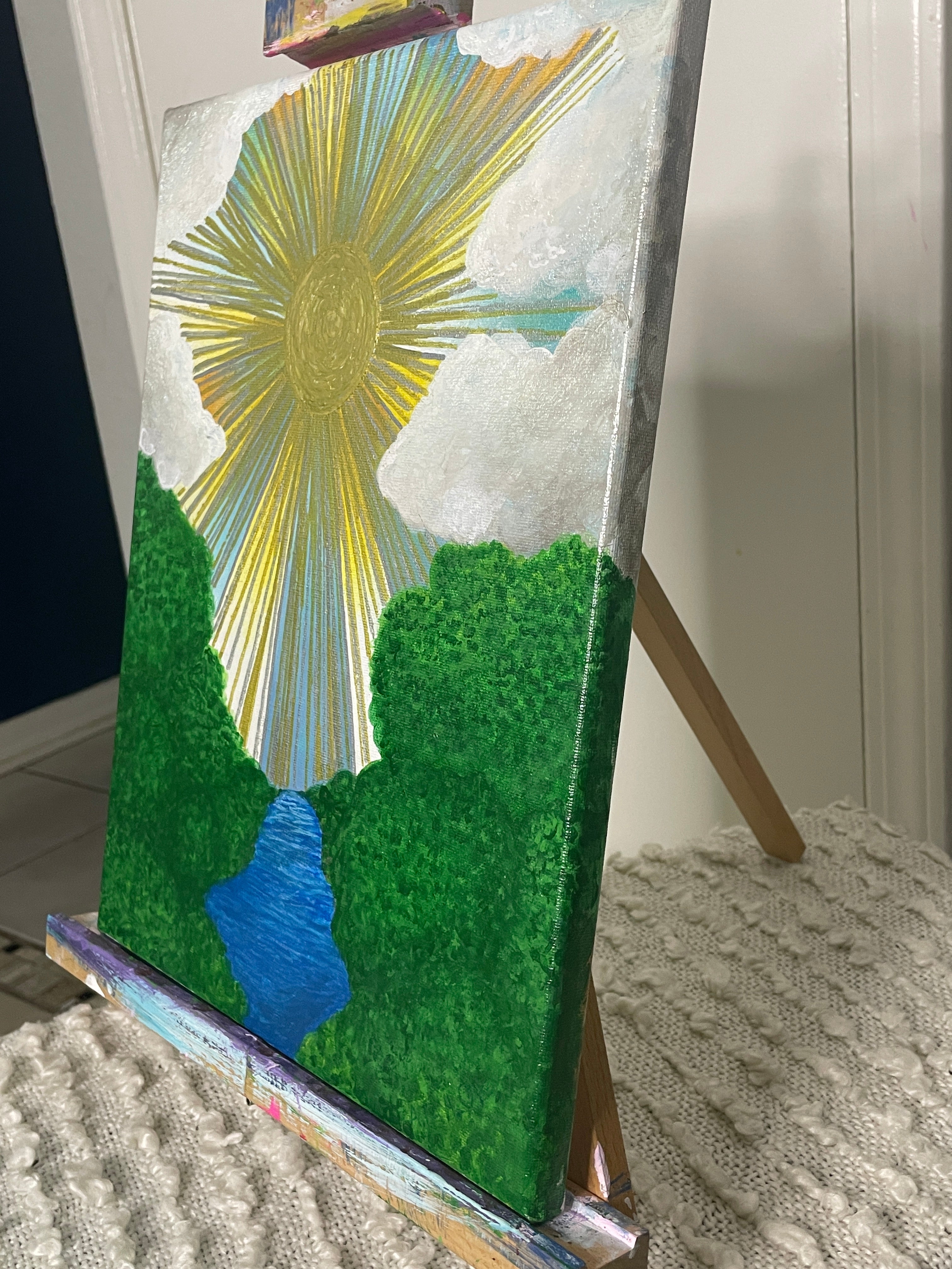 “Morning Glory” Acrylic Painting by The Vixen