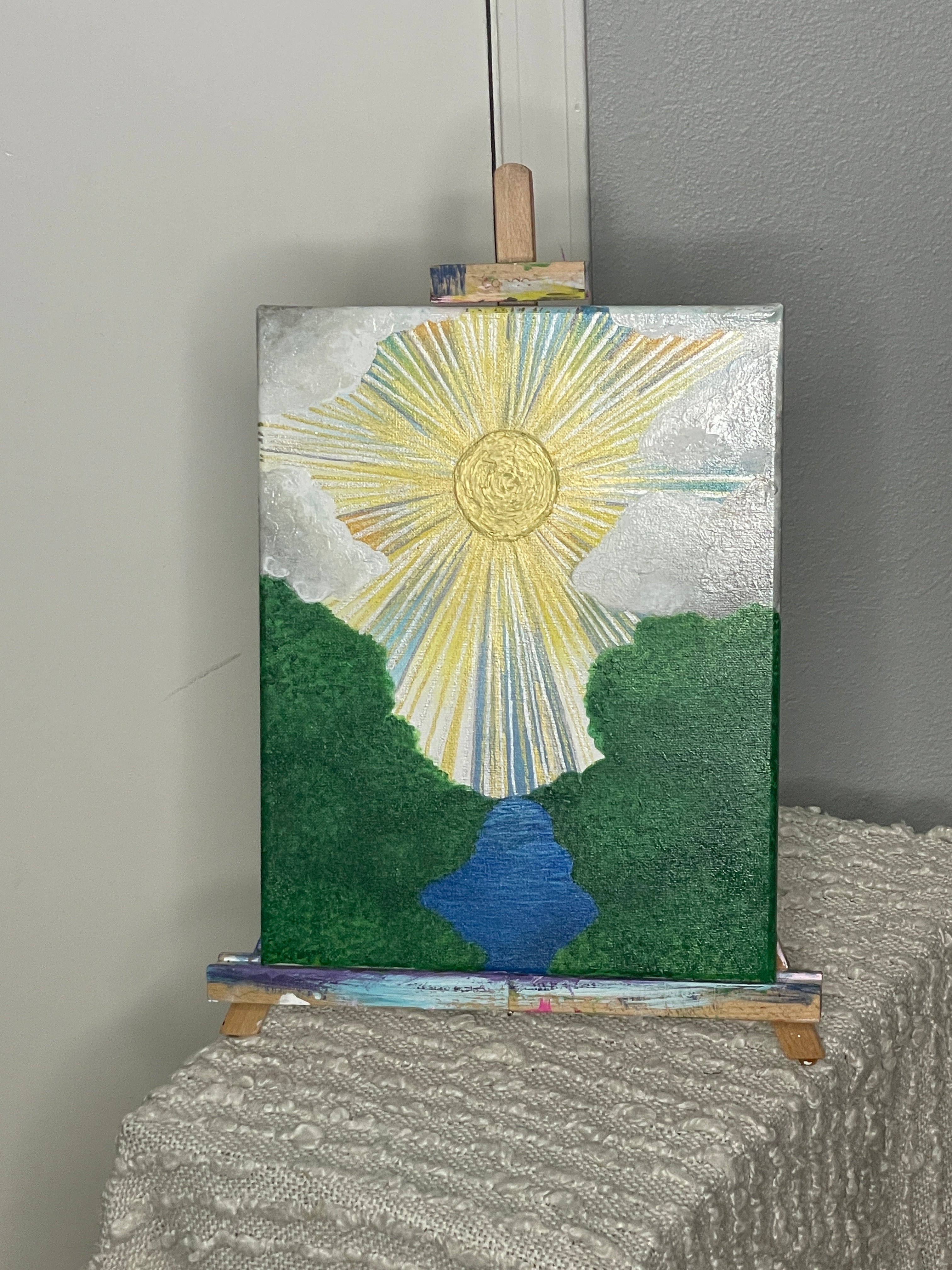 “Morning Glory” Acrylic Painting by The Vixen